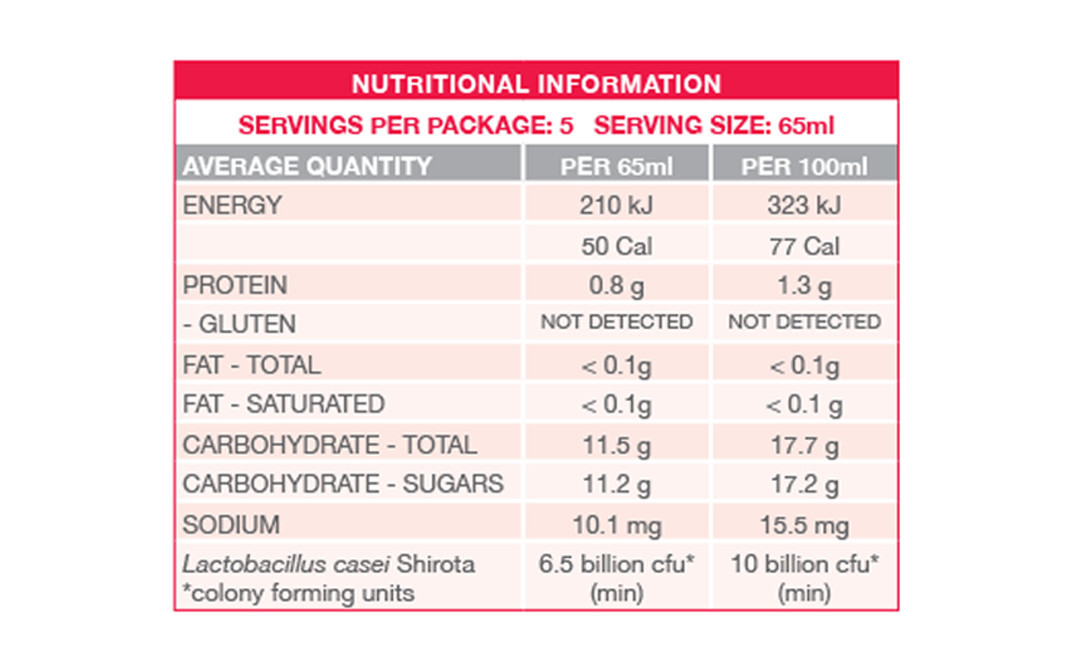 Yakult Nonfat Probiotic Drink    Plastic Bottle  65 millilitre